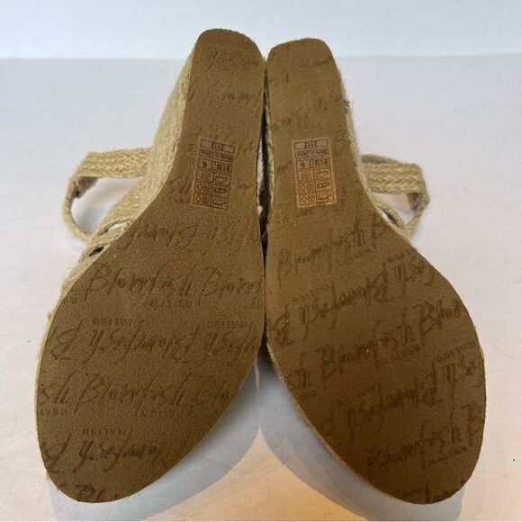 Blowfish Malibu Tan Rope Wedge Sandals with Braided Design Size 6 - Picture 9 of 9